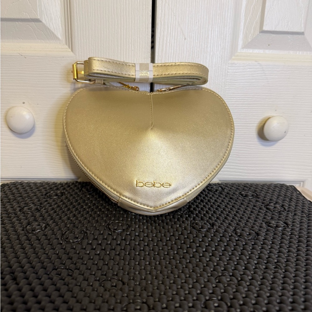 Bebe Gold Heart Wristlet‎